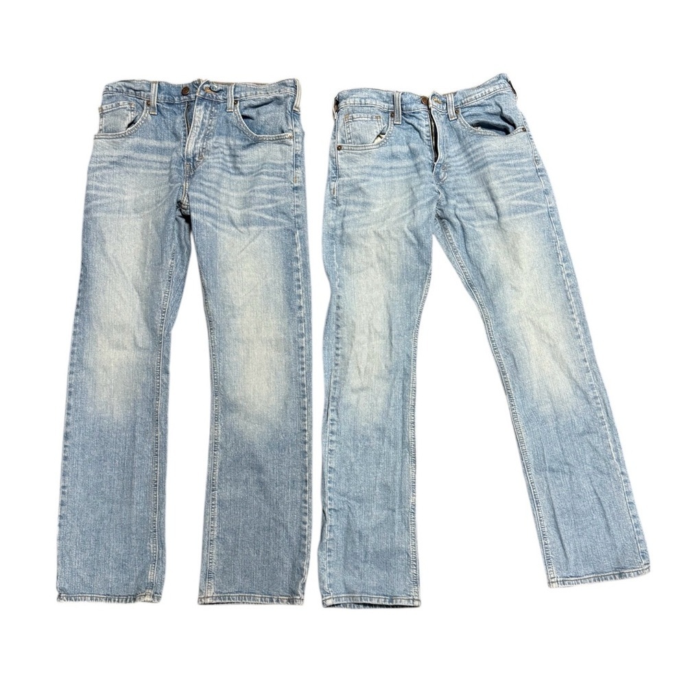 TWO PAIR Levi Strauss Classic Blue Boot Cut Jeans